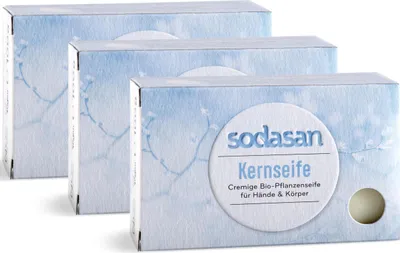 Produktbild von Sodasan Kernseife 0,1kg (3er Pack)