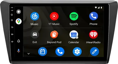 Obrázok produktu pre Android autorádio 9 palcov 128 GB pre Škoda Rapid Spaceback 2013–2020 CarPlay Android Auto Navi Bluetooth DAB+ zadná kamera