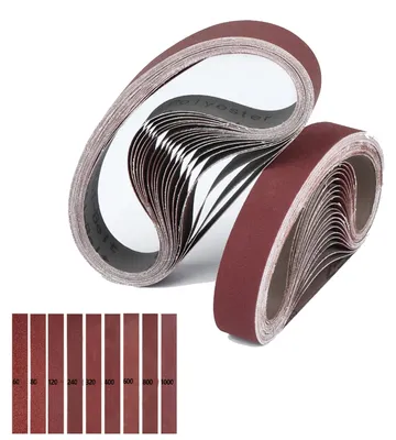 Image de Lot de 10 bandes abrasives - Différents grains