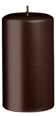 Produktbild von Stumpenkerzen Metallic Glanz Brandy 130 x Ø 70 mm, 6 Stück