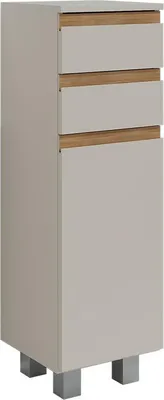 Image de Meuble salle de bain Vicco J-Shape Cachemire/Artisan 30x95cm avec 2 tiroirs, Model 59613