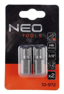 Obrázek produktu pro NEO TOOLS HEX bit 6 x 30 mm, S2 x 2 ks.