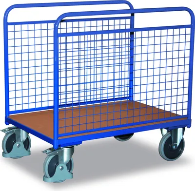 Produktbild von Variofit Seitenbügelwagen mit Drahtwänden, Ladefläche:1060x540 mm