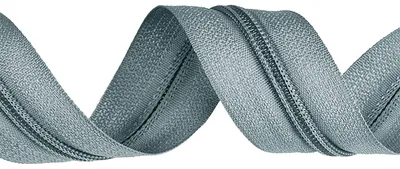 200m Endlos-Reißverschluss spiralförmig 5mm Meterware 913 taubengrau