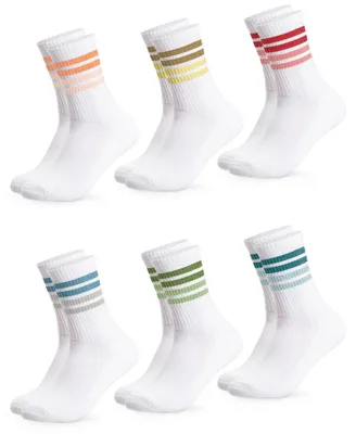 Produktbild von Occulto Damen Retro Tennis Socken 6er Pack (Modell: Steffi)