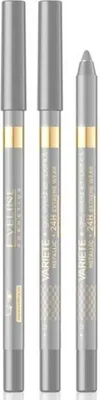 Image de Eveline Cosmetics Variete – crayon khôl, longue tenue, waterproof, Teinte 12 - Silver