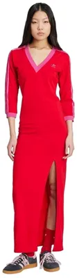 Imagen del producto de Vestido Adidas Adicolor Classics 3 Stripes "Better Scarlet / Semi Lucid Fuchsia" para Mujer