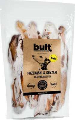 Obrázok produktu pre Králičie uši na žuvanie pre psy so srsťou sušené 100% králičie 20 kusov