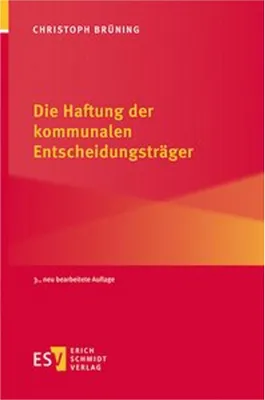 Obrázok produktu pre Die Haftung der kommunalen Entscheidungsträger