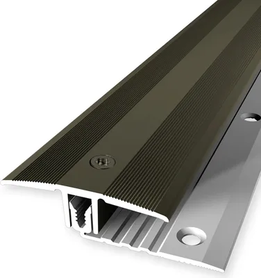 Produktbild von PROVISTON | Übergangsprofil | Parkettausgleich | Breite: 44 mm | Höhenausgleich: 7 - 18 mm | Länge: 1000 mm | Aluminiumprofil | Bronze | 1 Stück