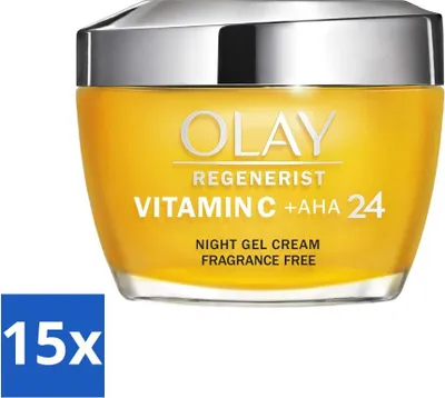 Zdjęcie produktu dla Olay - Vitamin C + AHA24 - Krem na noc - Odnawiający i rozjaśniający - 50 ml - Value pack - 15 szt