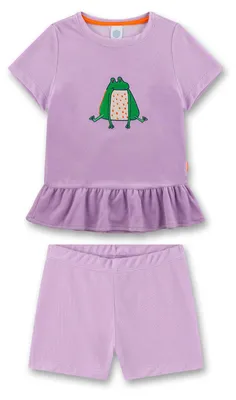 Produktbild von Sanetta Mädchen-Schlafanzug kurz lila Frosch 104