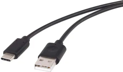 Produktbild von Renkforce USB-Kabel USB 2.0 USB-A Stecker, USB-C® Stecker 1.50 m Schwarz vergoldete Steckkontakte RF-4288950