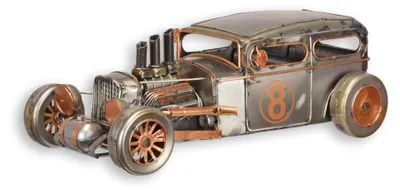 Produktbild von Blechmodell eines Hot Rods Replikat Retro Design Dekoration