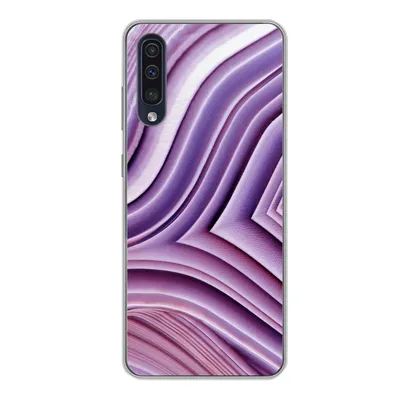 Produktbild von MuchoWow® Handyhülle Schutzhülle Hülle für Samsung Galaxy A50 Naturstein - Nahaufnahme - Weiß Silikon Softcase Handy Hülle - Mobiltelefonhülle