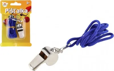 Image de Sifflet avec lanyard métal / fil 5cm