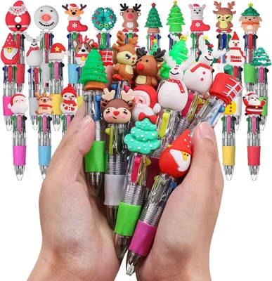 Produktbild von Kugelschreiber Set, 30 Stück, mehrfarbig, 4-Farben Gelstift, für Kinder