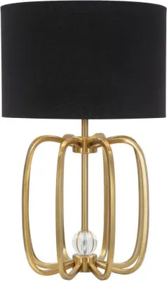 Produktbild von Nachttischlampe mit goldenem Gestell, Ø 38 cm