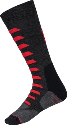 Productafbeelding van IXS Merino 365 sokken, zwart/grijs/rood, maat 39-41