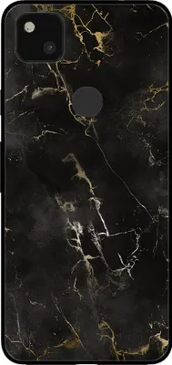 Obrázok produktu pre Smartphonica Puzdro na telefón pre Google Pixel 4A s mramorovou potlačou - Zadný kryt z TPU s mramorovým dizajnom - čierny