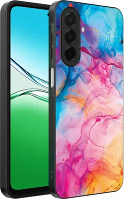 Produktbild von Geeignet für Oppo A5 Telefon Fall mit Regenbogen Acryl Marmor Druck - TPU Backcover Fall Regenbogen Acryl Marmor Design - Smartphonica