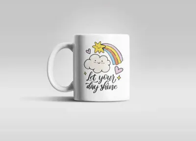 Produktbild von Let Your Day Shine Kaffeetasse Teetasse Geschenkidee