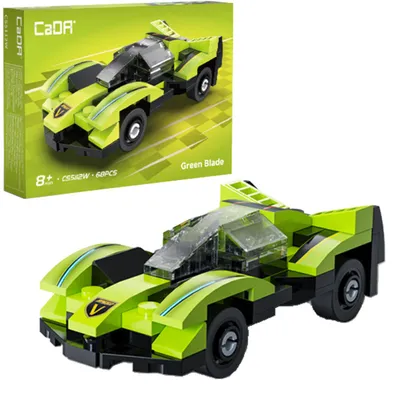 Produktbild von Cada Bauklötze Green Blade Auto 68 Stück