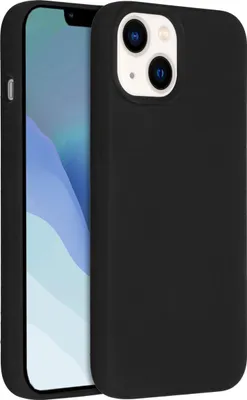 Immagine prodotto di Custodia in silicone liquido Accezz per iPhone 14 / 13 - Nero