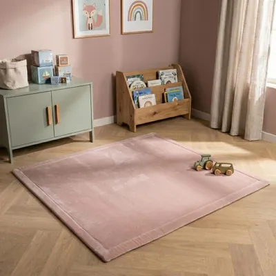Produktbild von Volero - Waschbare Spielmatte Baby - Jip Rosa - 150x150cm - Kinderzimmer, Babyzimmer - Klassik