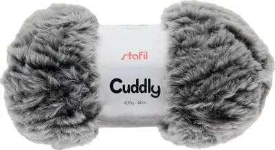 Produktbild von Wolle "Cuddly", 100 g Schwarz-Melange