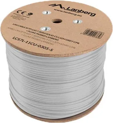 Produktbild von Lanberg LCS7L-11CU-0305-S, 305 m, Cat7, S/FTP (S-STP), Weiß