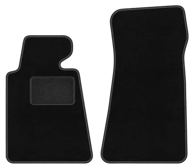 Produktbild von Velours-Fußmatten Vorne für BMW 7 E32 1986-1994 (Langversion) – 2-tlg, Schwarz, passgenau – Wielganizator LUX