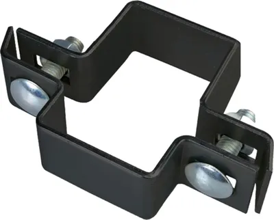 Produktbild von ALBERTS Mittelschelle für Vierkantpfosten, verzinkt, anthrazit Kst.b, für Pfosten 60x40mm