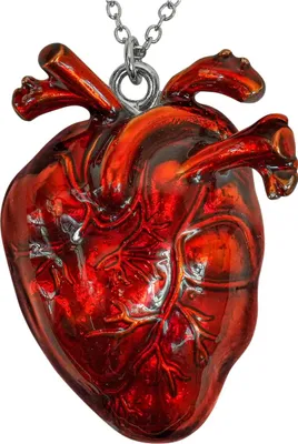 Produktbild von Blutrote Herzkette als Gothic & Kostümschmuck