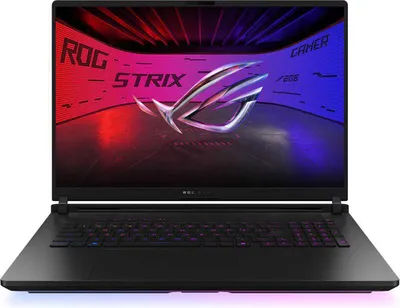 Image de Ordinateur portable ASUS ROG Strix Scar 18 pouces, écran 2,5K, processeur Intel Core Ultra 9 275HX, 64 Go de RAM, SSD de 2 To, carte graphique RTX 5080, compatible avec FreeDOS Off, noir.