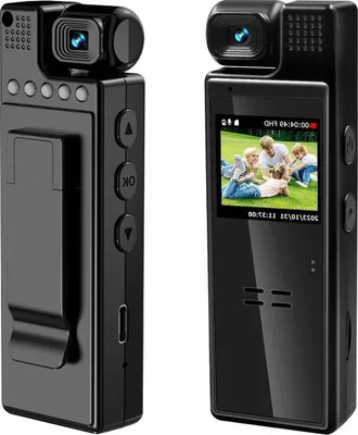 Produktbild von Mini-Kamera für Innenaufnahmen - kleine Bodycam HD 1080P - ohne WLAN - Bewegungserkennung - für Klassenzimmer, Konferenzraum, Außenbereich