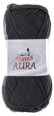 100g Aura unifarben Sommergarn Häkelgarn Strickgarn Baumwolle Leinen graüjot