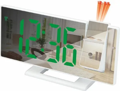 Produktbild von LED-Projektionsuhr, multifunktionaler digitaler Wecker, automatischer lichtempfindlicher elektronischer Wecker,green