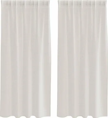 Imagen del producto de vidaXL - Cortinas de encaje, 2 unidades, color crema, 175 x 140 cm, poliéster