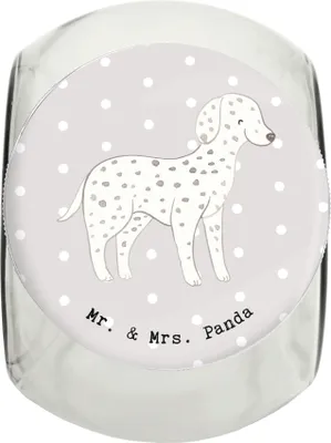 Produktbild von Mr. & Mrs. Panda Dose Dalmatiner Moment XL 2000ml - Grau Pastell - Geschenk, Vorratsglas, Aufbewahrungsdose, Bonbonglas, Keksdose, Vorratsbehälter, Dalmatinac