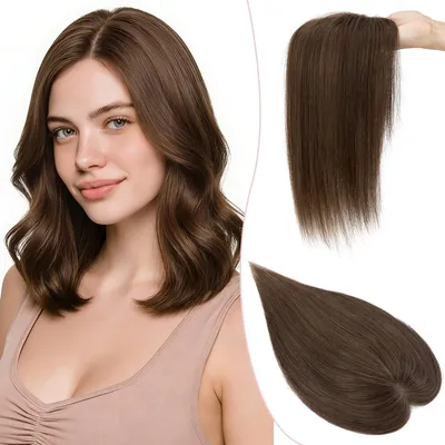 Zdjęcie produktu dla Clip-in włosy z Remy naturalnych z grzywką
