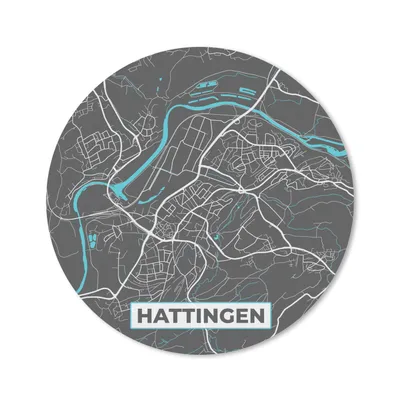 Produktbild von MuchoWow® Mauspad Mousepad Stadtplan - Hattingen - Deutschland - Karte 40x40 cm - Mousepads - Maus Mat - Pad - Mausunterlage - Schreibtisch Accessoires