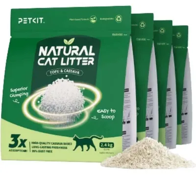 Image de Litière naturelle pour chat Petkit - 4 sacs