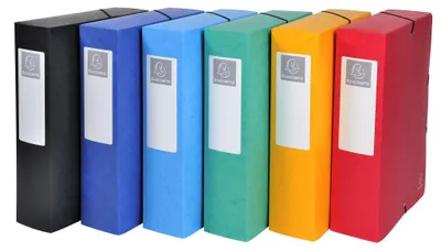 Obrázok produktu pre EXACOMPTA 50830E EXACOMPTA zberný box, šírka chrbta: 80 mm, rôzne farby