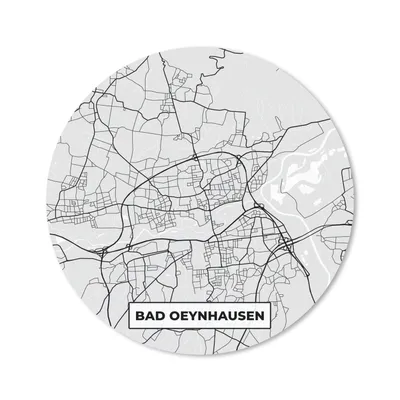 Produktbild von MuchoWow® Mauspad Mousepad Stadtplan - Karte von Bad Oeynhausen - Deutschland - Karte 50x50 cm - Mousepads - Maus Mat - Pad - Mausunterlage - Vinyl