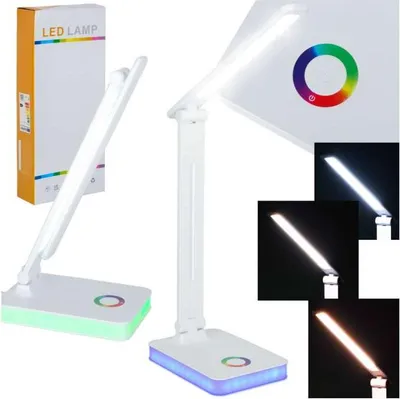 Immagine prodotto di Lampada da tavolo LED USB con comando touch, retroilluminazione RGB, luce regolabile