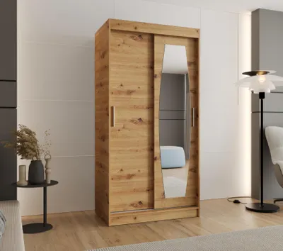 Obrázok produktu pre Šatníková skriňa 100 cm SEYMA - dub artisan