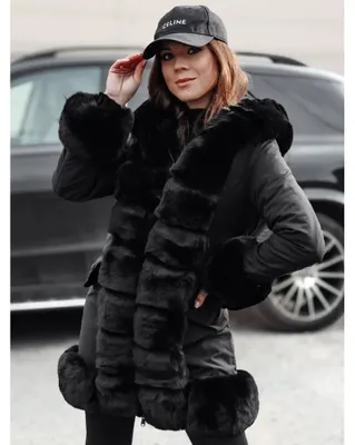 Imagen del producto de Dstreet. Chaqueta de invierno para mujer, modelo Furrwint, color negro, talla L