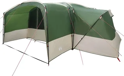 Produktbild von vidaXL Familienzelt für 12 Personen Grün und Weiß 760 x 645 x 230 cm