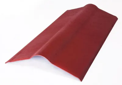 Produktbild von Onduline® Firsthaube intensiv rot 1000 mm x 485 mm x 3 mm